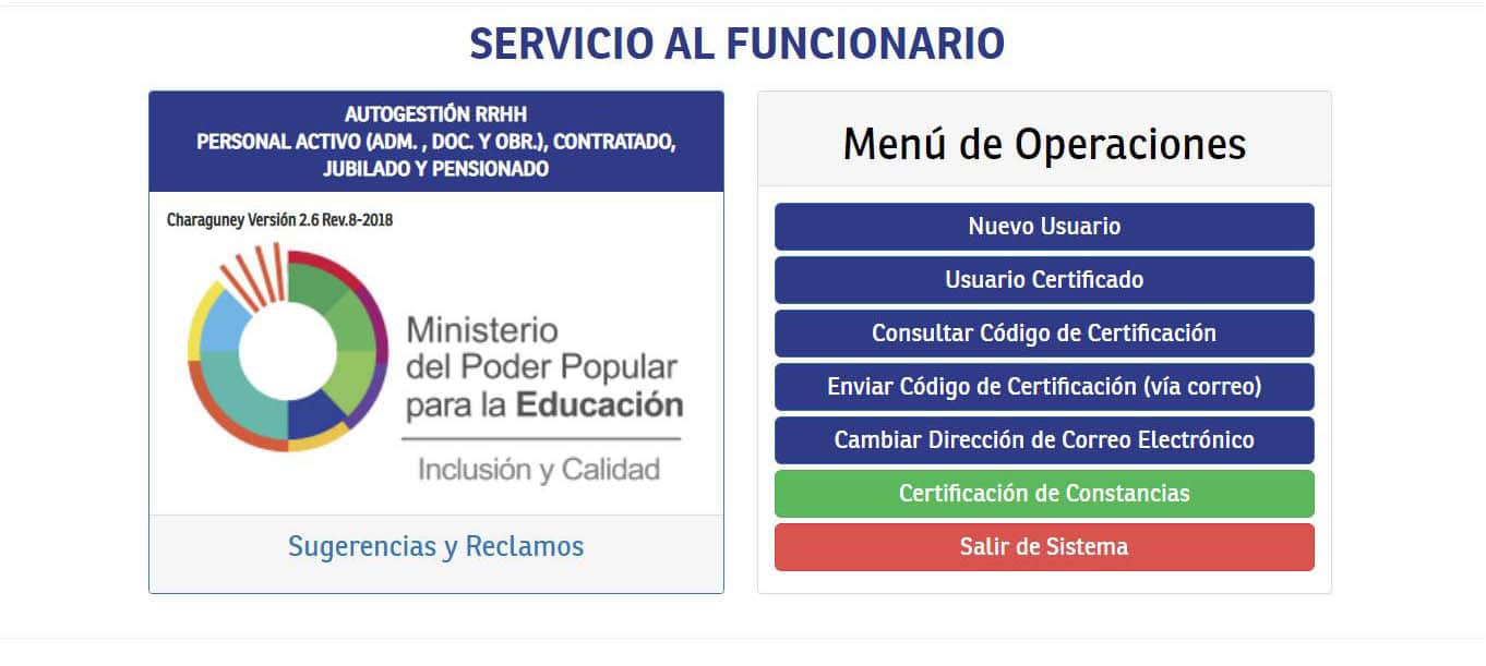 Ministerio del Poder Popular para la Educación oficina virtual 2