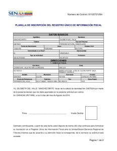 ¿CÓMO IMPRIMIR CORRECTAMENTE EL RIF DEL SISTEMA SENIAT?