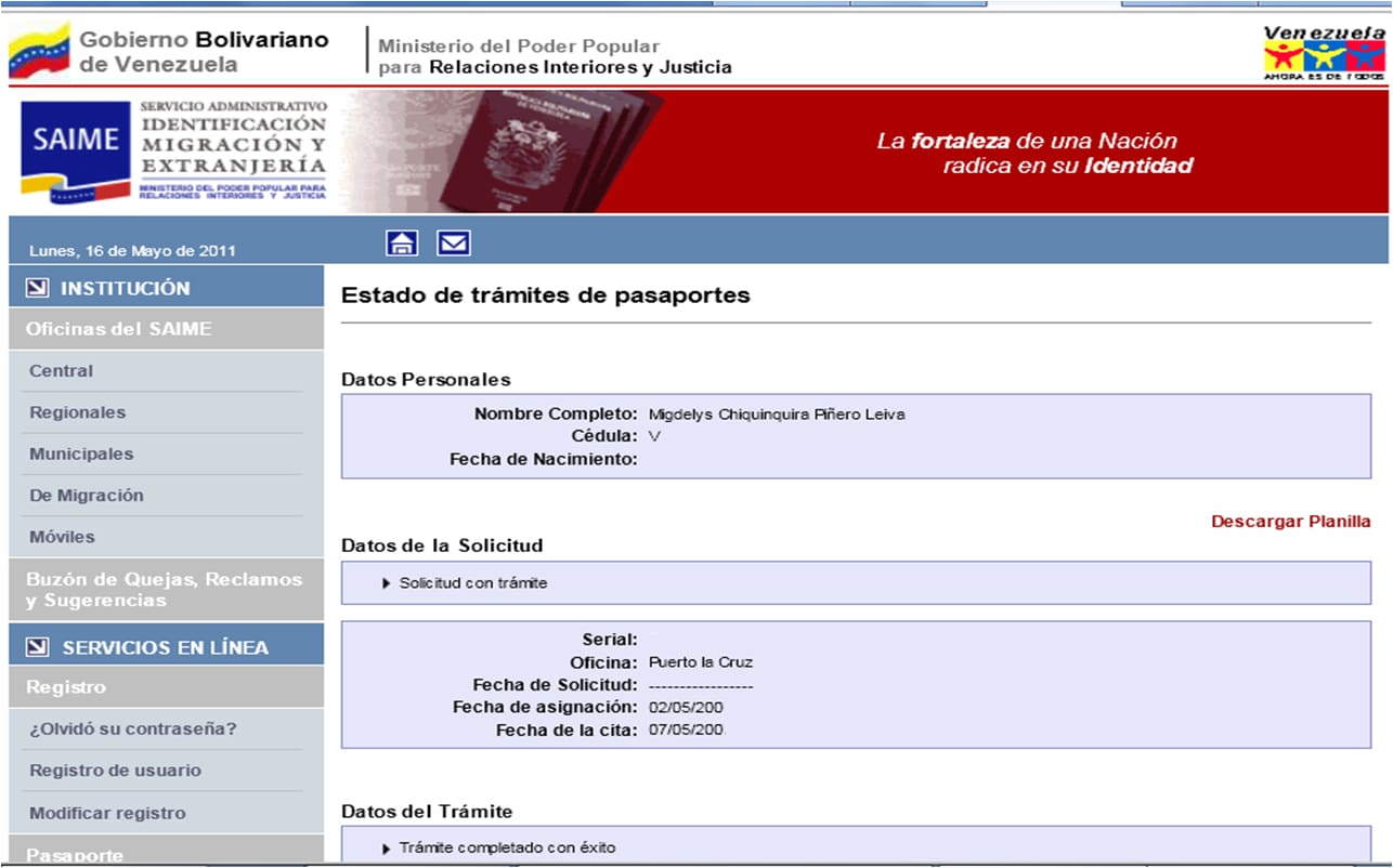 requisitos para renovar pasaporte venezolano