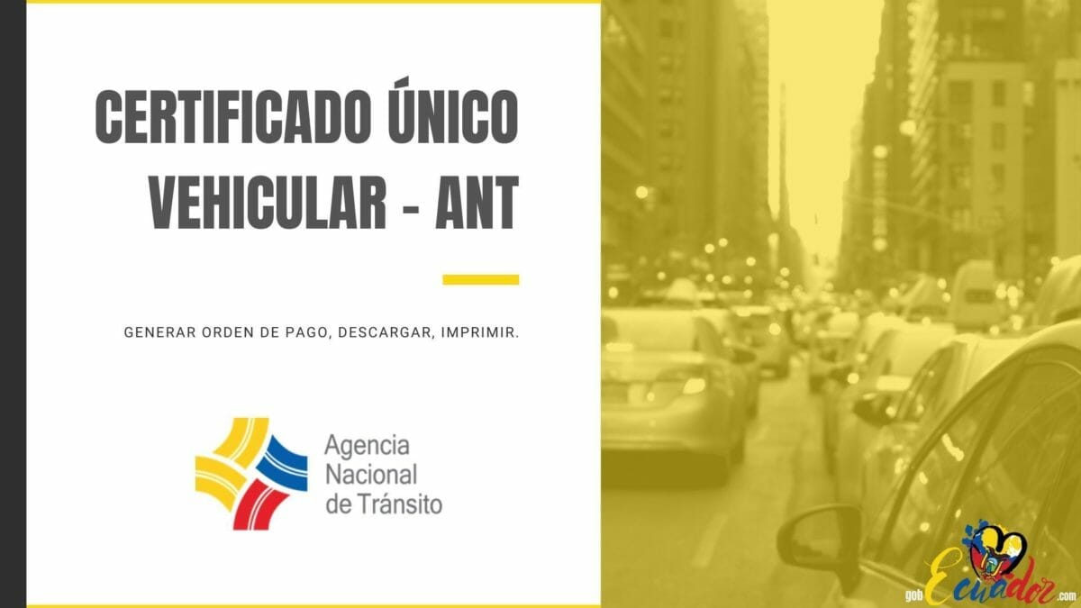 certificado único vehicular