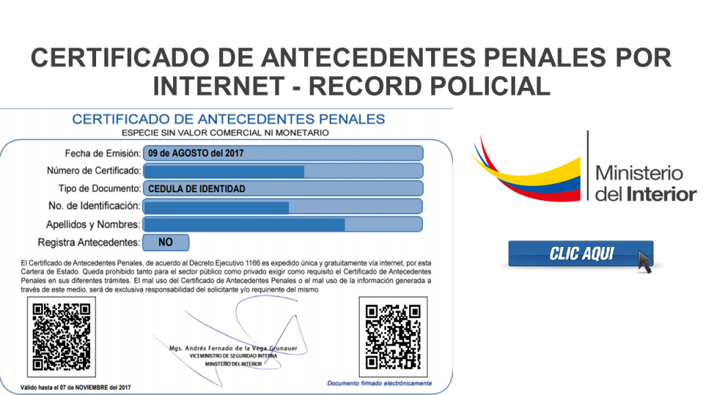 Guia Para Consultar El Certificado De Record Policial 8197