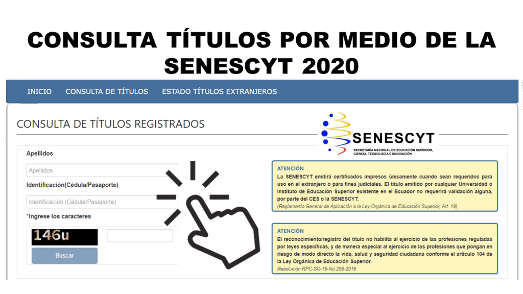 Consulta De TÍtulos En El Senescyt GuÍa FÁcil 8203