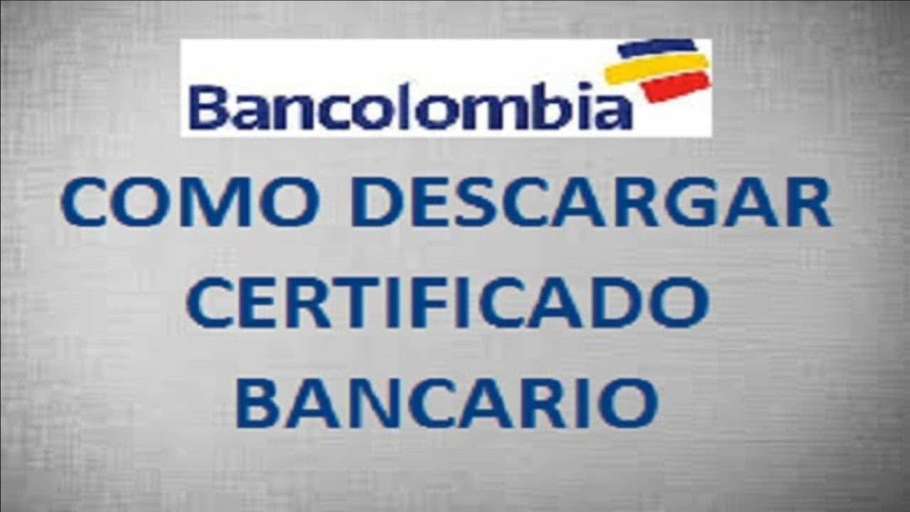 certificado de cuenta Bancolombia